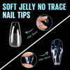 Picture of TOMICCA Coffin Nails Tips - Coffin Medium Gel x Nail Tips, 12 Sizes Acrylic Nail Tips Full Cover Fake Nails 216pcs for Nail Extension Art Home DIY Nail Salon