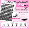 Picture of DIY Lash Extension Kit Lash Bond and Seal Lash Clusters Kit 240 Pcs Cluster Lashes D Curl with Lash Tweezers for Individual Lashes Kit Eyelash Extension Kit at Home (Kit 50D-0.07D, 12-18mm)