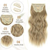 Picture of Vigorous Clip in Hair Extensions 6Pcs Mixed Dirty Blonde Hair Extensions Clip Ins 20Inch Natural Soft Synthetic Hairpieces for Women(Mixed Dirty Blonde)