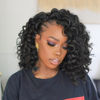 Picture of Toyotress Ocean Wave Crochet Hair - 12 Inch 8 Packs Natural Black Crochet Braids Deep Twist Synthetic Braiding Hair Extensions (12 Inch, 1B-8P)