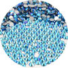 Picture of NCB Nancybeads 2000pcs Flatback Round Glass Nail Art Rhinestones Crystal for DIY Making Accessories Shoes, Clothes, Face Art, Bags, Manicure (Blue Zircon AB, SS12 2000pcs)