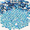 Picture of NCB Nancybeads 2000pcs Flatback Round Glass Nail Art Rhinestones Crystal for DIY Making Accessories Shoes, Clothes, Face Art, Bags, Manicure (Blue Zircon AB, SS12 2000pcs)
