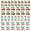 Picture of qiipii 60 Pcs 3D Cherry Nail Charms Cherry Nail Rhinestones Nail Art Shiny Gems Nail Studs Cute Fruit Nail Diamond Crystal Luxury Jewelry for Nails Face Makeup Women Crafts DIY(Pink/Red Gold, 6mm/8mm)
