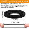 Picture of Black Hair Ties No Damage 100 PCS Ponytail Holders Elastic Hair Ties Thick Hair Bands for Women Girls Thick Curly Hair