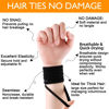 Picture of Black Hair Ties No Damage 100 PCS Ponytail Holders Elastic Hair Ties Thick Hair Bands for Women Girls Thick Curly Hair