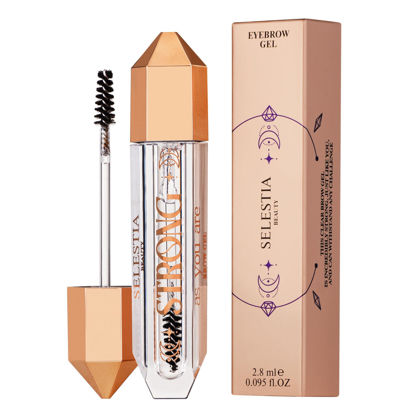 Picture of SELESTIA BEAUTY Clear Eyebrow Gel Strong As You Are - Long-Lasting Brow Gel for Styling and Sculpting - Shaping and Defining Effect - 0.095 Fl Oz