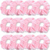 Picture of IVARYSS Pink Scrunchies, Premium Velvet Soft Hair Scrunchy, Solid Colors Thick Elastic Bands, Hair Accessories for Women and Girls, 12 Pack