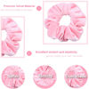 Picture of IVARYSS Pink Scrunchies, Premium Velvet Soft Hair Scrunchy, Solid Colors Thick Elastic Bands, Hair Accessories for Women and Girls, 12 Pack