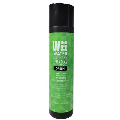 Picture of Watercolors INTENSE Semi Permanet Color Depositing Shampoo. Sulfate & Paraben Free to Maintain & Enhance Hair Color 8 fl oz - GREEN