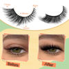 Picture of Natural Lashes Cat Eye Fluffy False Eyelashes Wispy Mink Lashes that Look Like Extensions Fox Eye Lashes 9 Pairs by Zegaine