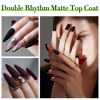 Picture of Double Rhythm 2 Pcs 15ML No Wipe Gel Top Coat and Base Coat Set Clear Glossy Gel Polish Kit Soak Off LED (Top Coat and Matte Coat)