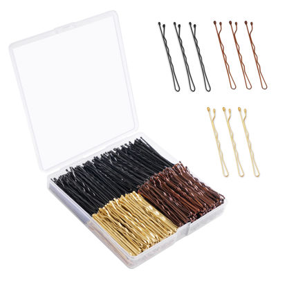 Picture of Bobby Pins, 360 Pcs Bobby Pins Brown Blonde Black Hair, 2 Inch Premium Secure Hold Bobby Pins Bulk with Storage Box, Hair Pins for Women and Girls Styling