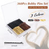 Picture of Bobby Pins, 360 Pcs Bobby Pins Brown Blonde Black Hair, 2 Inch Premium Secure Hold Bobby Pins Bulk with Storage Box, Hair Pins for Women and Girls Styling