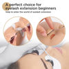 Picture of LASHVIEW Lash Mannequin Head , with 4 Pairs Replaced Eyelids Practice, Makeup Soft-Touch Rubber, Natural Skin Color