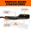 Picture of TAME The Wild Beard Brush and Beard Straightener for Men - Ionic Heated Comb with 3 Adjustable Temps - Wooden Beard Comb for Grooming - Anti-Scald Safety - for All Hair Types