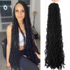 Picture of Datuoda 36 Inch Faux Locs Crochet Hair 6 Packs Soft Locs Crochet Braids Curly Wavy Locs Crochet Dreadlocs Hair for Black Women(36 Inch (Pack of 6), 2#)