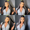 Picture of Miss Flower 30Inch Lace Front Wig Human Hair 250% Density Real Full 13x4 Straight Lace Front Wigs Human Hair Pre Plucked For Black Women