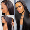 Picture of Miss Flower 30Inch Lace Front Wig Human Hair 250% Density Real Full 13x4 Straight Lace Front Wigs Human Hair Pre Plucked For Black Women