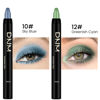 Picture of Kaely 2Pcs Cream Eyeshadow Stick Set for Eyes,Sky Blue & Greenish Cyan Shimmer Pen,Eye Brightener Halloween Makeup,sombras para ojos,Smooth Eye Shadow Highlighter Crayon Pencil Waterproof,10+12
