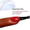 Picture of Ozzeal Gel Polish, 0.5 Fl Oz Ruby Red Gel Nail Polish Christmas Soak Off LED UV Gel Nail Polish Art Starter Manicure Salon DIY Nail Gel Polish