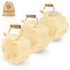 Picture of Almooni Mini Natural Loofah Sponge - Real Egyptian Shower Exfoliating Loofah - Small Loofah Scrubber for The Perfect Grip - 3 Count(1 Pack)