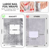 Picture of Makartt Nail Polish Remover, 100pcs Nail Foil Wraps for Soak Off Gel Polish Remover, with 1.18inch Pre-attached Lint Free Cotton Pads For Nails, Non Acetone Nail Polish Remover
