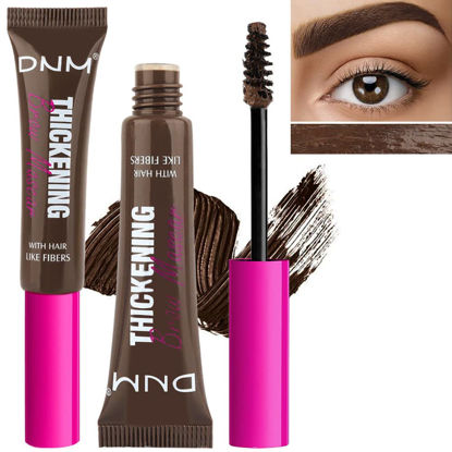 Picture of Tinted Thickening Brow Mascara,Brow Fast Sculpt,Waterproof, Transfer-proof, Brush to Fill in Eyebrows and Cover Gray Hairs - Cruelty Free - Light Medium Brown (2pcs 07 Espresso)