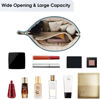 Picture of Narwey Small Makeup Bag for Purse Small Cosmetic Bag Women PU Leather Travel Makeup Pouch Zipper Pouch (Greyish Blue)