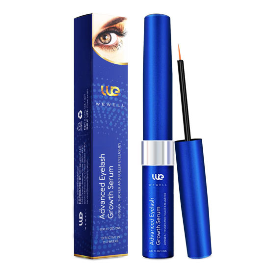 Picture of Advanced Eyelash Growth Serum for Lash: Premium Lash Enhancer for Natural Thicker and Longer Lashes - Booster for Enhanced Eyelash Thicknes 3Ml (Deepsea Blue)