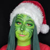 Picture of CCBeauty Light Green Face Body Paint Stick, Lime Green Eye Black for Sports, St. Patrick's Day Foundation, Goblin Hulk Shrek Hunting Camo Witch Makeup for Halloween Cosplay Costume Parties