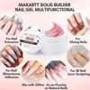 Picture of Makartt Solid Gel Builder: 15ML, Non-sticky for Extension 3D Sculpting Nail, UV Glue for Acrylic Tips, Rhinestones Gels Sculpture Hard Gel for Nails UV/LED Lamp Required Dusty Pink