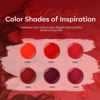 Picture of modelones Poly Nail Gel Set, 6 Colors Popular Red Collection Bright Wine Burgandy Glitter Poly Extension Gel Dark Bloody Red Builder Gel for Starter Home DIY Manicure Nail Art Gift