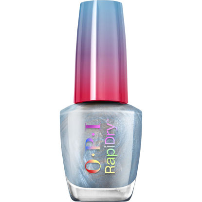Picture of OPI RapiDry Freeze n’ Thank You | Opaque Soft Blue Metallic Quick Dry Nail Polish | Vegan, Smudge Proof, Fast Drying