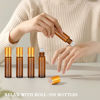 Picture of 4 Pack, Essential Oil Roller Bottles, Amber Glass Roller Balls for Essential Oils, 10ml Empty Rollerball Bottles for Travel Refillable Roll on Perfume Bottles with Caps