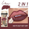 Picture of USHAS Lipstick and Lip Liner Combo Set 2 in 1 Waterproof Lipstick for Women Lip liner Set Long Lasting Lipstick, Matte Lipstick Pen with Lip Liner Set Makeup Kits (G2, Pack of 1)