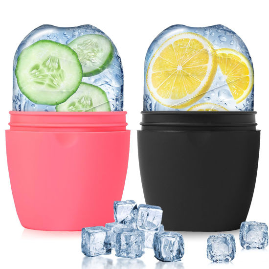 Picture of 2Pack Ice Roller for Face, Evmliy Silicone Ice Face Roller to Tighten and Lift skin for Face & Eye Puffiness Relief, Reusable Facial Mold for Neck Natural Glow, Skin care for women beauty