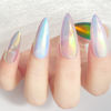 Picture of FNNZ Unicorn Chrome Nail Powder, Aurora Unichrome Mermaid Aurora Nail Powder Pigment Pearlescent Nail Art Glitter Decoration for Home DIY Nail Salon Manicure - Butterfly Elves