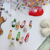 Picture of Christmas Nail Art Stickers Decals 5D Embossed Cute Christmas Nail Decals 3PCS Xmas Tree Gingerbread Man Santa Design Christmas Nails Adhesive Stickers Manicure Supplies for Xmas Nail Art Decorations
