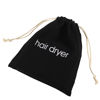Picture of ERKXD Hair Dryer Bags Drawstring Bag Container Hairdryer Bag for travel bathroom (Black)
