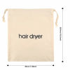 Picture of ERKXD Hair Dryer Bags Drawstring Bag Container Hairdryer Bag for travel bathroom (Black)