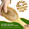 Picture of MRD Hair brush, Natural Bamboo Paddle Detangling Hairbrush, Massage Scalp Thick/Thin/Curly/Dry Hair For Women & Men