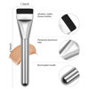 Picture of BEAUTYFACTOR 2Pcs Flat Foundation Brush,Face Mask Brush Makeup Spatula Facial Brush for Liquid Foundation Mask,Premium Face Korean Makeup Brush for Blending Cream (Silver&Silver)