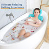 Picture of Luxury Bath Cushion, Full Body Bathtub Pillow with 160 Suction Cups, Bath Mat for Head and Neck Support, with Laundry Bag (Blue, 51.2" x 16.2")