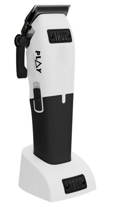 Picture of TPOB Play Barber Hair Clippers for Men 7500 RPM with Rubber Grips (Play Clipper White)