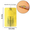 Picture of Nailskey Nail Forms for Gel Builder - 100 Pcs Self Adhesive Nail Extension Stickers for Acrylic, UV & Poly Gel with Tip Sculpting Guide - Nail Art for Home & Salon (Pack of 100)