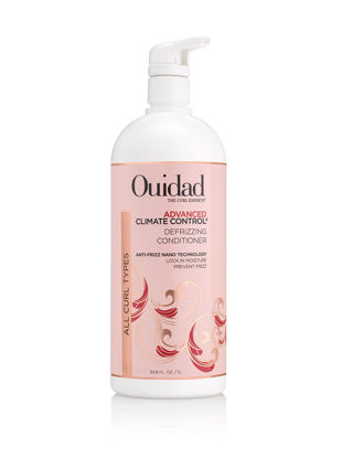 Picture of Ouidad Advanced Climate Control Defrizzing Conditioner - 33.8 fl oz, Anti-Frizz Nano Technology, Locks In Moisture, Protects Curls from Heat, Safe for Color-treated Hair, For All Curl Types