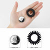 Picture of TailaiMei 60 Pcs Spiral Hair Ties, Bulk No Crease Coil Hair Ties, Phone Cord Hair Ties for Thick Hair - Women Ponytail Holder Elastics(Black&Transparent)