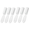 Picture of SQULIGT 6Pcs Handle Grip Nail Brush, Hand Fingernail Cleaner Brush Manicure Tools Scrub Cleaning Brushes for Toes and Nails (White)