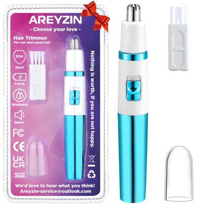 Picture of Areyzin Women's Nose Hair Trimmer, Powerful and Versatile, Waterproof and Easy to Clean, Compact and Portable
