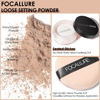 Picture of FOCALLURE Oil Control Loose Face Powder, Translucent Loose Setting Powder, Shine-Free Matte Finishing Powder, Long-lasting & Lightweight Sets Foundation Makeup, Includes Velour Powder Puff, Natural